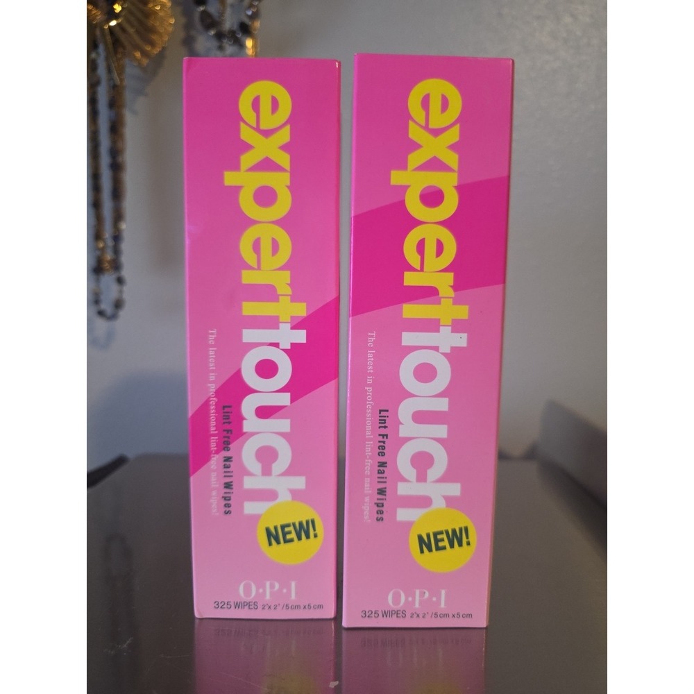 OPI Expert Touch Lint Free Nail Wipes 325 Wipes 2" x 2" Lot Of 2‎